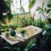 植物学博士林知野在实验室内手持含羞草标本的专业照片，背景为实验台和植物标本架